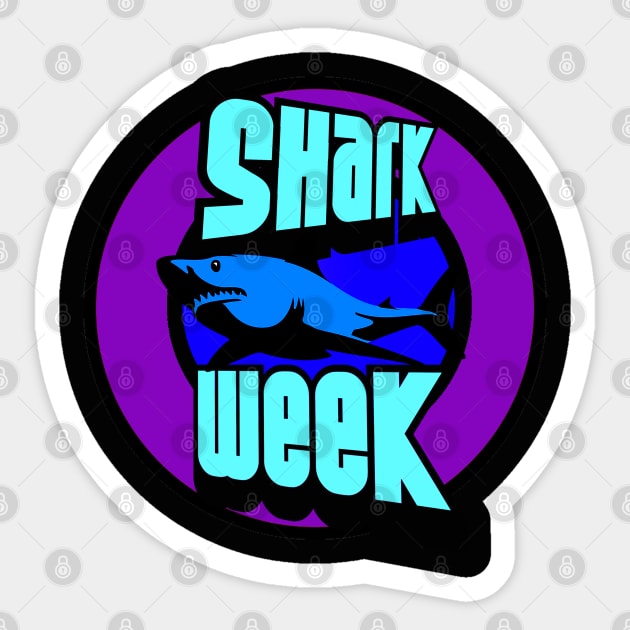 Shark week. Sticker by NineBlack